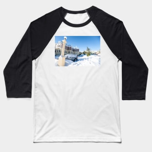 Blue sky after snow fall. Baseball T-Shirt